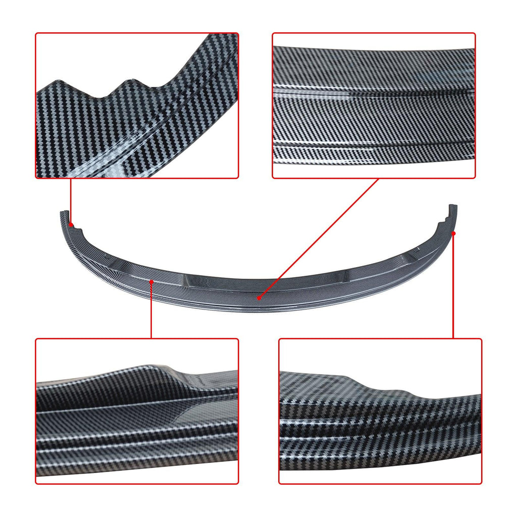 NINTE For 2009 - 2012 BMW 3 Series E90 E91 328i 335i Facelift Front Lip ABS Painted - NINTE