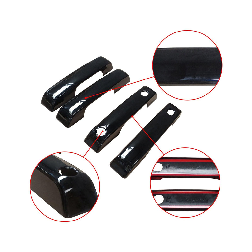 NINTE For 2021 - 2025 Ford F150 Bronco Door Handle Covers Overlay With Smart Key Holes - NINTE