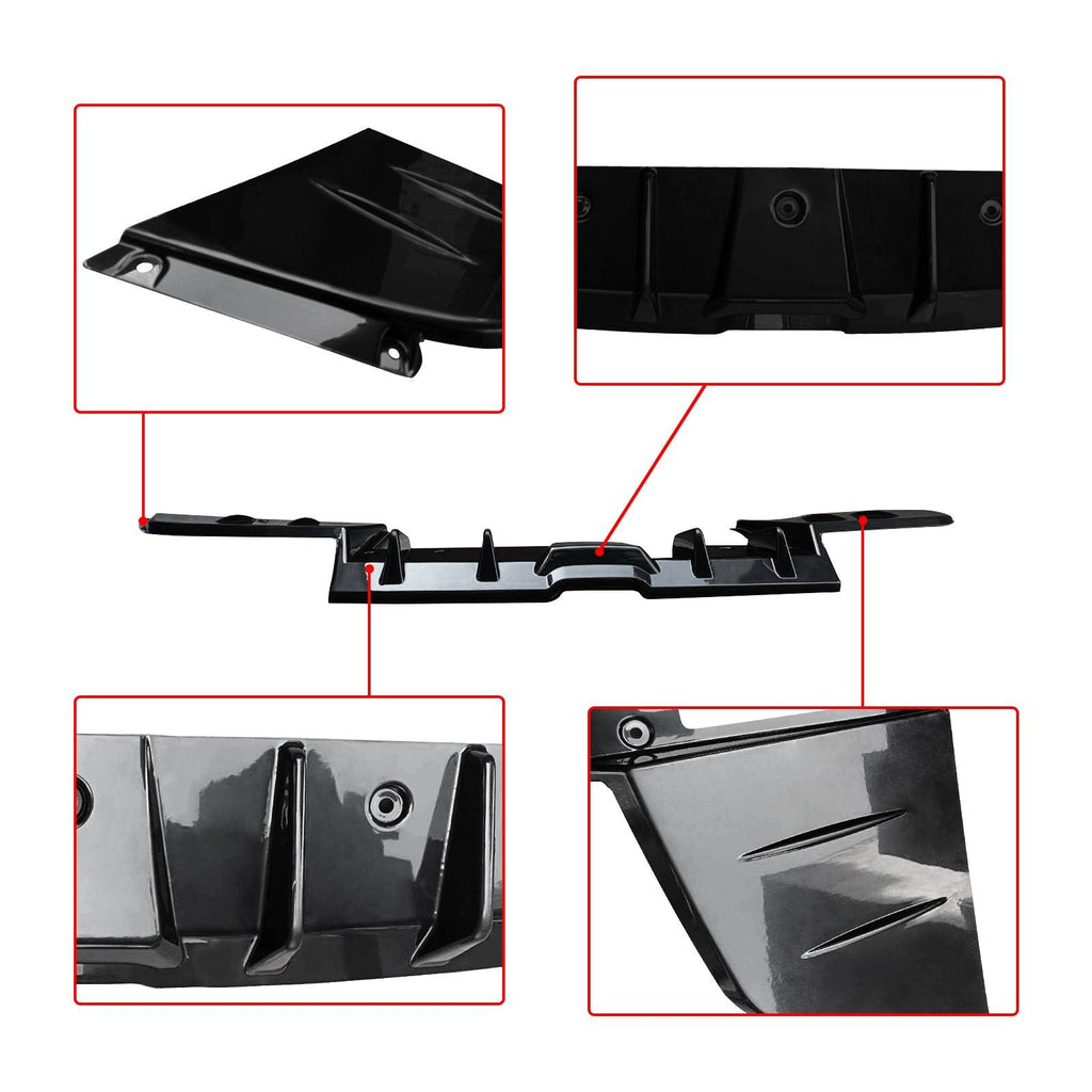 NINTE for 2022 - 2025 Toyota GR86 Subaru BRZ Rear Diffuser Bumper Lip ABS Painted - NINTE