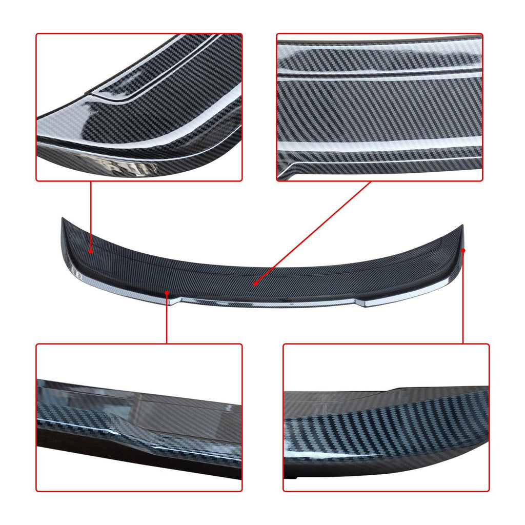 NINTE For 2024 - 2025 Ford Mustang Coupe Duckbill Wicker Bill Rear Spoiler ABS - NINTE