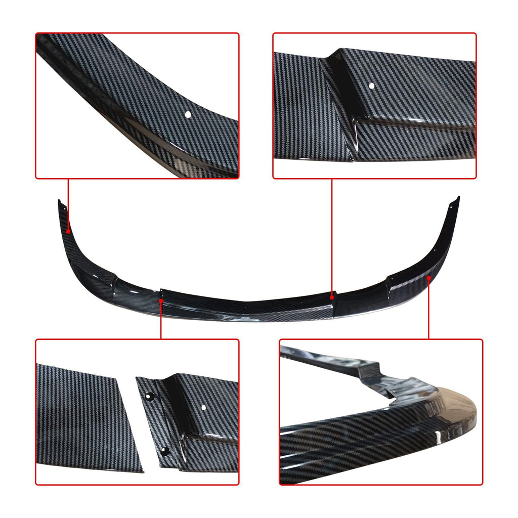 NINTE For 2005 - 2013 Corvette C6 Z06 ZR1 Front Bumper Lip Front Lip Splitter Chin - NINTE