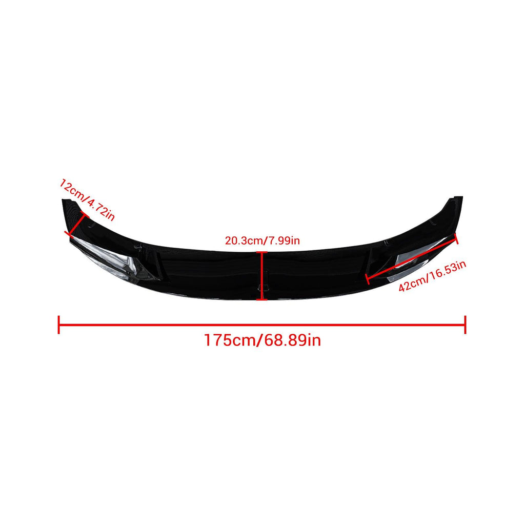 NINTE For 2011 - 2016 BMW 5 Series F10 M Sport Front Lip Bumper ABS 2Pcs Front Lip Splitter Kit - NINTE