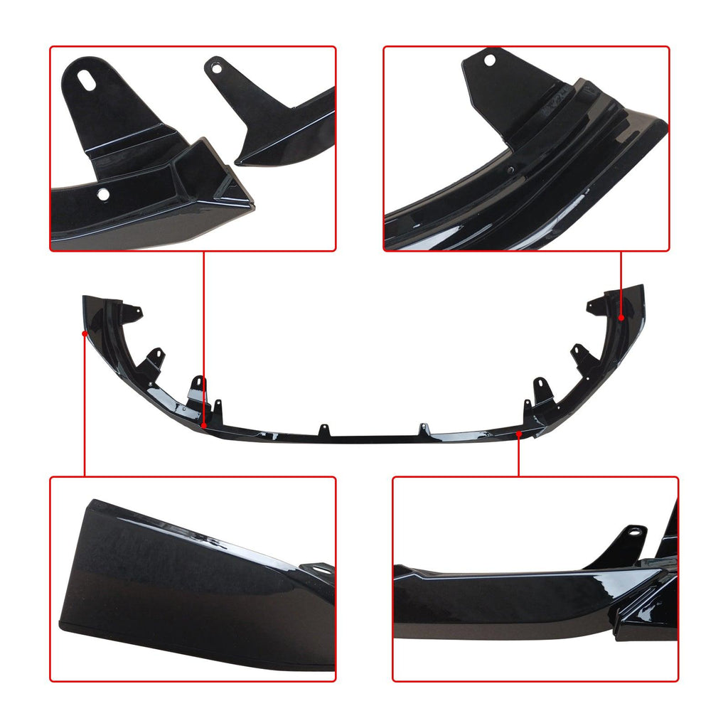 NINTE For 2022 - 2025 BMW G42 Coupe 220i 230i M240i Front Lip MP style Gloss black - NINTE