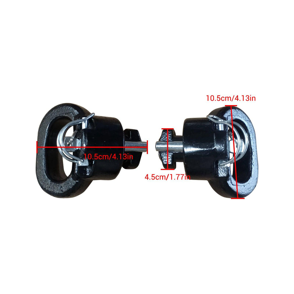 NINTE For 2013 - 2024 Dodge RAM 2500 3500 60638 Puck System 2 - 5/16" Gooseneck Hitch Kit Gooseneck Ball & Safety Chain Anchor Kit - NINTE