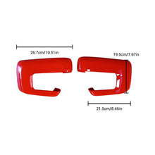 Load image into Gallery viewer, NINTE Mirror Covers For 2021 - 2025 Ford F - 150 without Turn Signal Hole WHITE/Red - NINTE