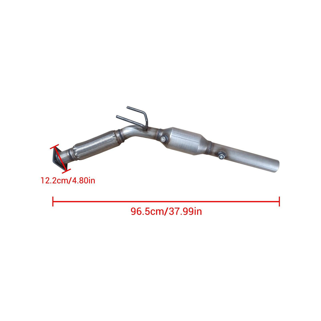 NINTE Exhaust Catalytic Converter Compatible with 2010 - 2014 Golf, 2005 - 2014 Jetta 2.5L (ONE O2 Sensor Port) Engine BGP (EPA Compliant)(Catalyst+ Grade) - NINTE
