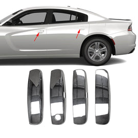 NINTE Door Handle Trim Cover Fit For Dodge Charger 2011 - 2021 2022 2023 Front Rear Left Driver and Right Passenger Side 4pcs Handle Cover Trim - NINTE