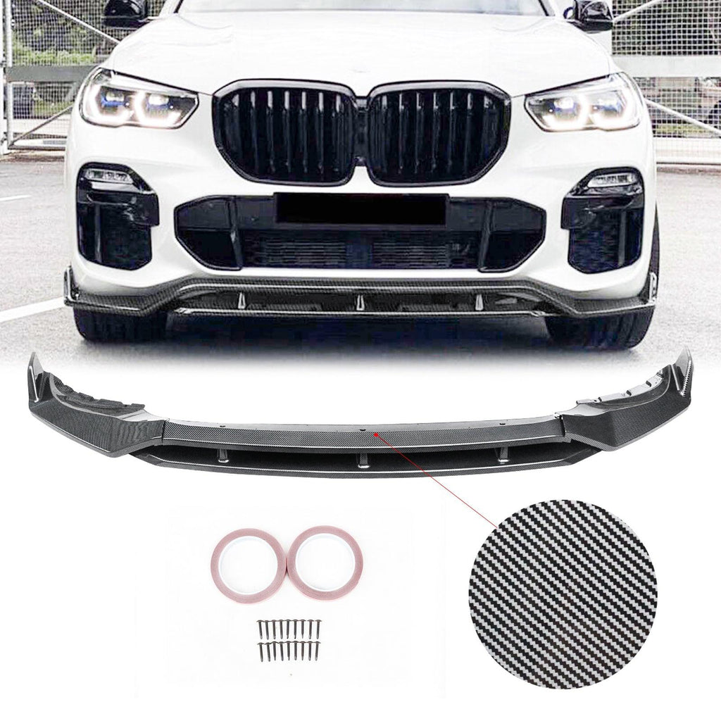 NINTE For 2019 - 2023 BMW G05 X5 M - Sport 4pc ABS Front Lip Front Bumper Splitters - NINTE