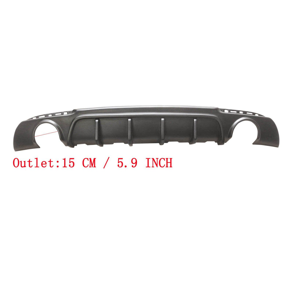 NINTE For 2015 - 2023 Chrysler 300 SRT Exhaust Shark Fins Rear Diffuser Rear Bumper Lip - NINTE