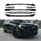 NINTE For 2018-2021 GMC Terrain SL SLE Front Grille Overlay Grill Cover Gloss Black Chrome