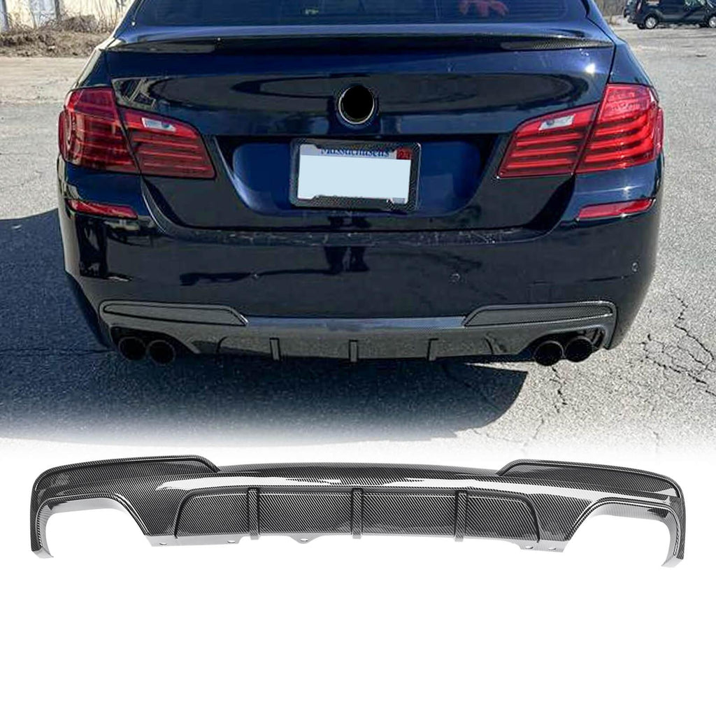 NINTE For 2011 - 2016 BMW 5 - Series F10 M Sport 550i 535i M Sport MP Style Rear Diffuser - NINTE