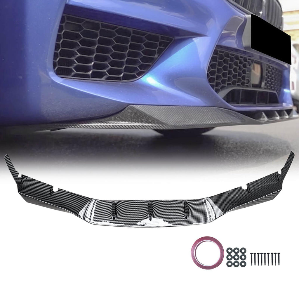 NINTE for 2018 - 2020 BMW F90 M5 Front Bumper Lip R Style F90 M5 Extension 1 Piece Style - NINTE