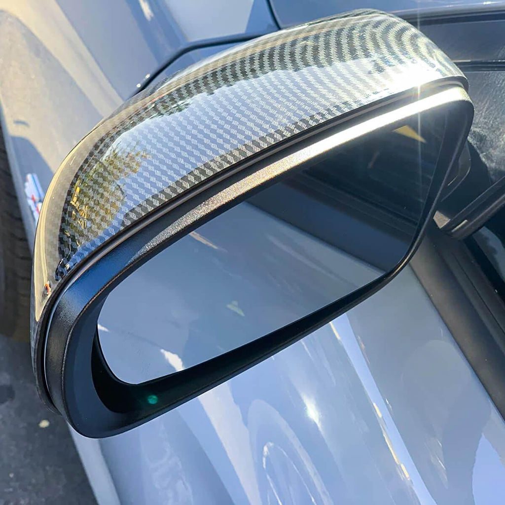 NINITE Mirror Cover For 2011 - 2023 Dodge Charger ABS Carbon Look Rear Vew Mirror Caps - NINTE