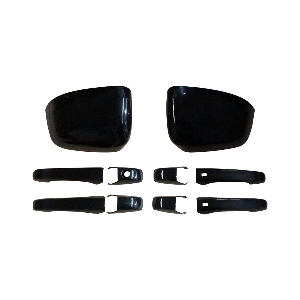NINTE Mirror Covers & 4 Door handle Covers For Jeep Grand Cherokee 2013 - 2019 Dodge Durango 2014 - 2019 - NINTE