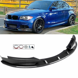 NINTE For 2007 - 2013 BMW 1 Series E82 128i 135i M - Sport Front Lip Front Bumper Splitter ABS - NINTE