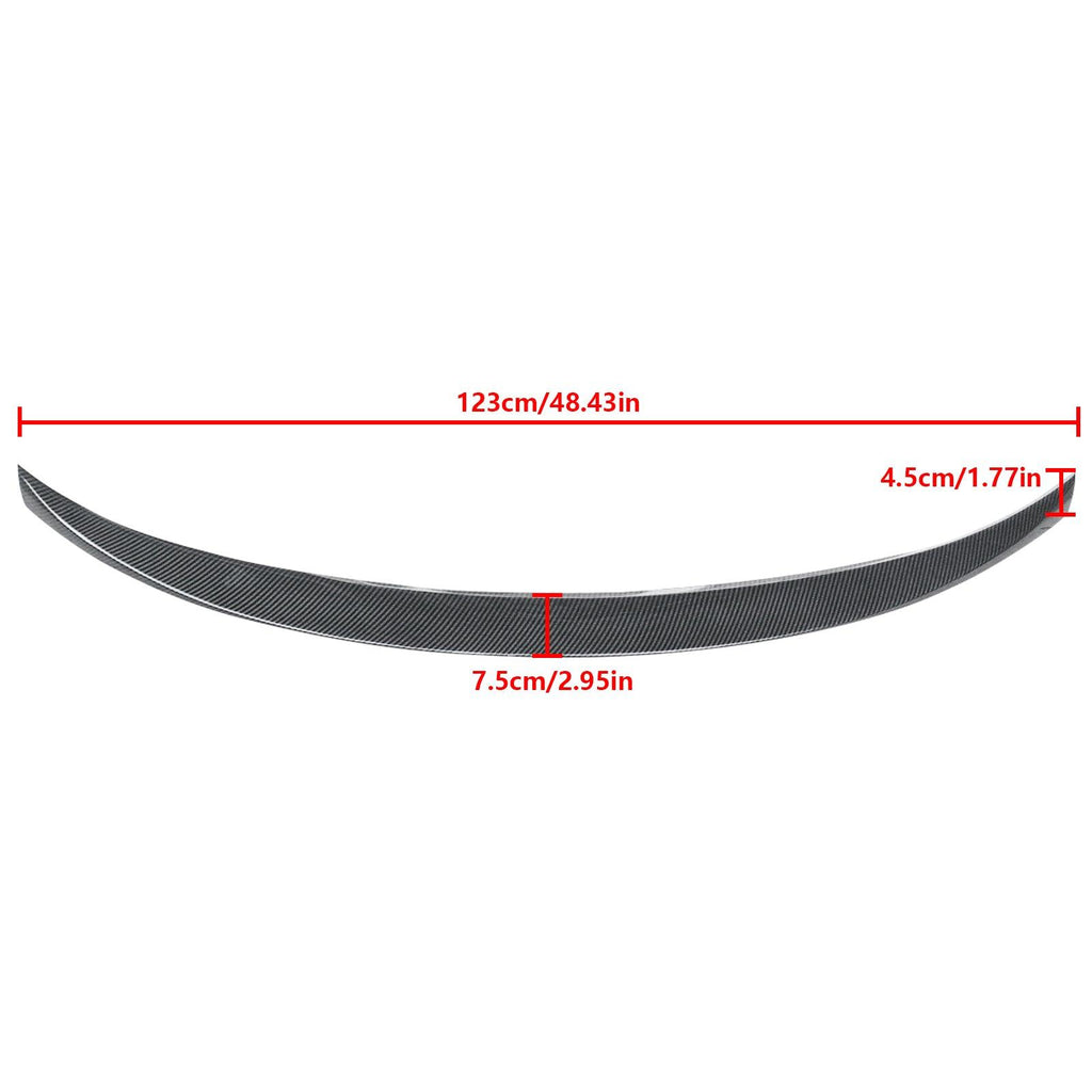 NINTE For 2014 - 2024 Infiniti Q50 OE Style Rear Spoiler ABS Trunk Spoiler Rear Wing - NINTE