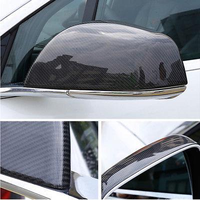 NINTE Mirror Covers for 2016 - 2022 Tesla Model X Mirror Overlays Carbon Fiber Style ABS Painted (NOT the Replacement) - NINTE