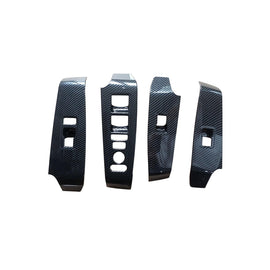 NINTE For 2022 - 2025 11th Gen Honda Civic Window Lift Panel Switch Cover Trim ABS Carbon Fiber - NINTE