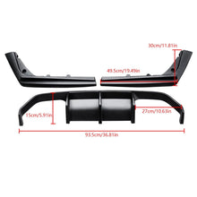 Load image into Gallery viewer, NINTE For 2015 - 2020 BMW F80 M3 F82 M4 F83 3PCs Rear Diffuser ABS Painted V Style Rear Bumper Lip - NINTE