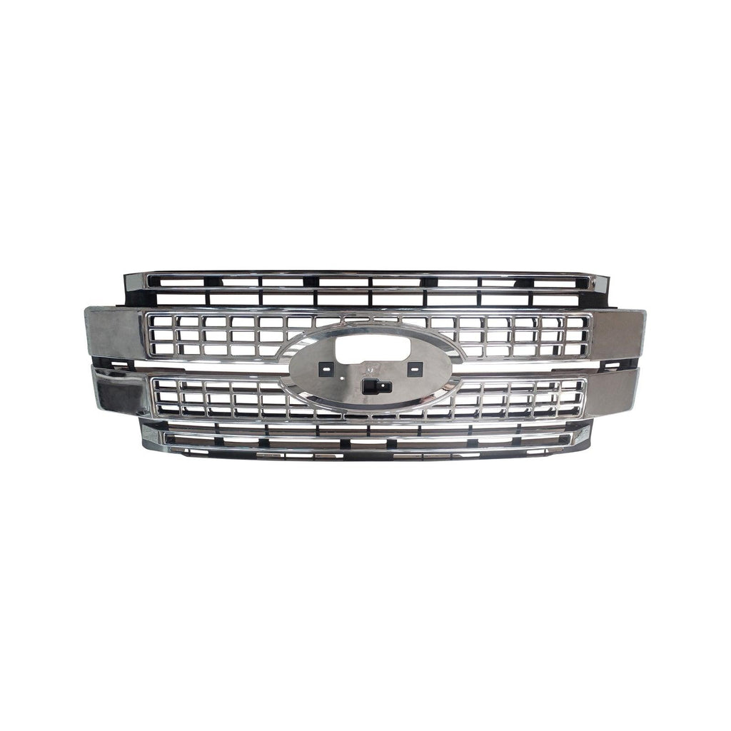 NINTE Front Bumper Grill For 2017 - 2019 Ford F250 F350 Super Duty ABS Chrome Replacement Insert Grille Car Accessories HC3Z - 8200 - CC HC3Z8200CC - NINTE