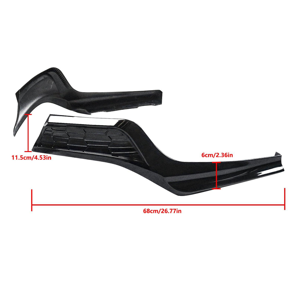 NINTE For 2022 - 2025 11th Gen Honda Civic Sedan Rear Bumper Guards ABS Painted Rear Diffuser Splitter Guards - NINTE