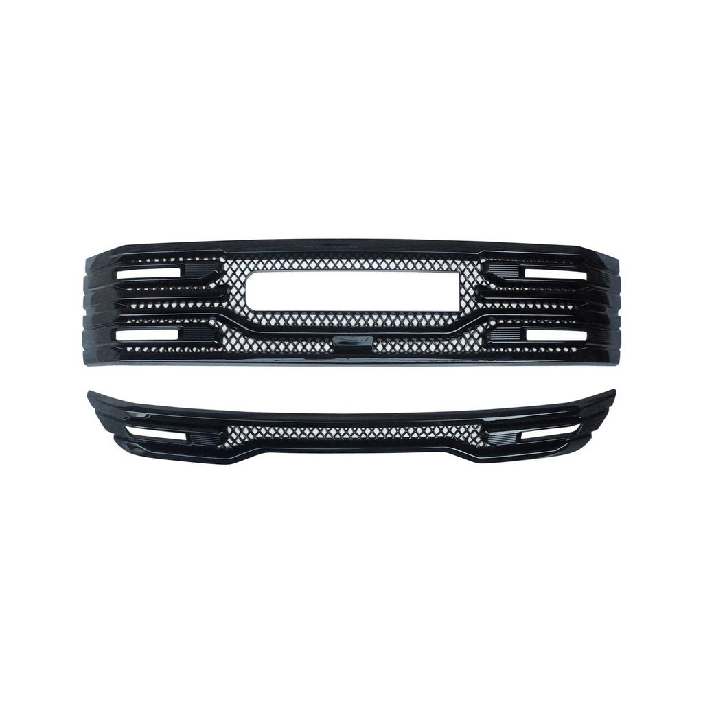 NINTE For 2022 - 2024 GMC Sierra 1500 AT4 SLT Grille Cover ABS Mesh Style NOT REPLACEMENT) - NINTE
