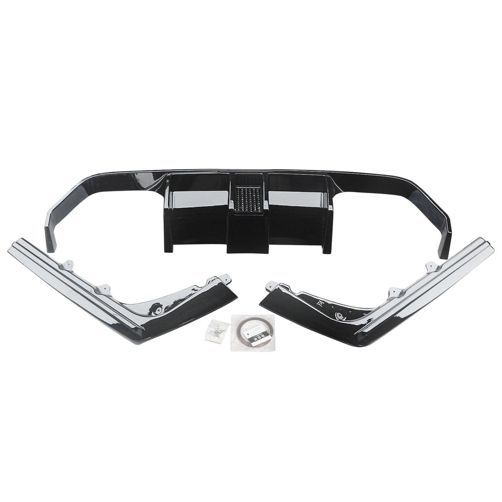 NINTE Rear Bumper For 2015 - 2020 BMW F80 M3 F82 M4 F83 Rear Diffuser W/ LED Brake Light - NINTE