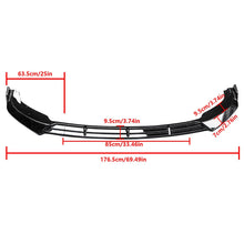 Load image into Gallery viewer, NINTE For 2010 - 2013 Infiniti G37 Sedan ABS 3 Pieces Front Bumper Lip Splitter Front Bumper Lip Spoiler Air Chin Body Kit Splitter - NINTE