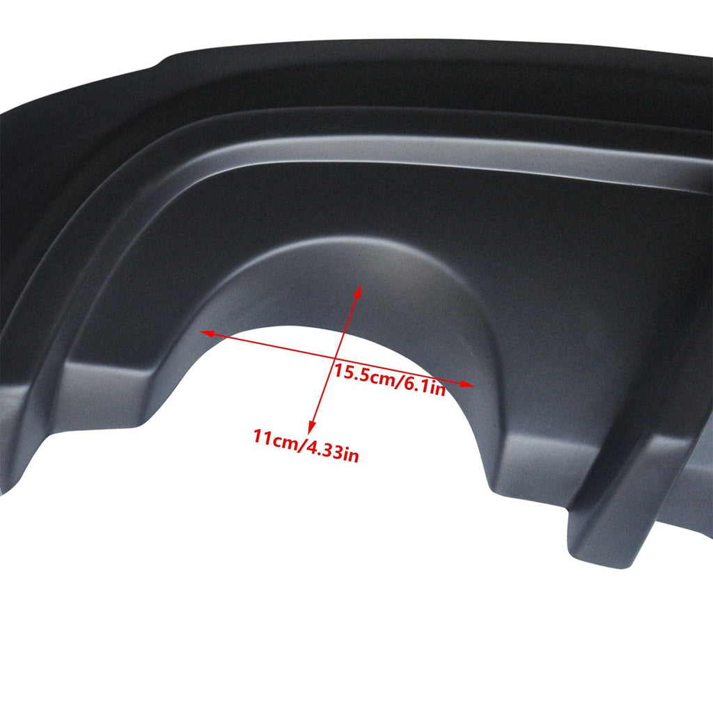 NINTE For 2014 - 2016 Lexus IS250 IS350 IS200tRear Bumper Rear Diffuser Spoiler Splitter - NINTE