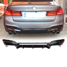 Cargar imagen en el visor de la galería, NINTE Rear Diffuser Fit for 2017 - 2023 BMW G30 Sedan 4 - Door G31 G38 5 Series M Sport Rear Bumper Diffuser Low Bumper Lip M5 Style Gloss Black ABS Painted Valance Apron - NINTE