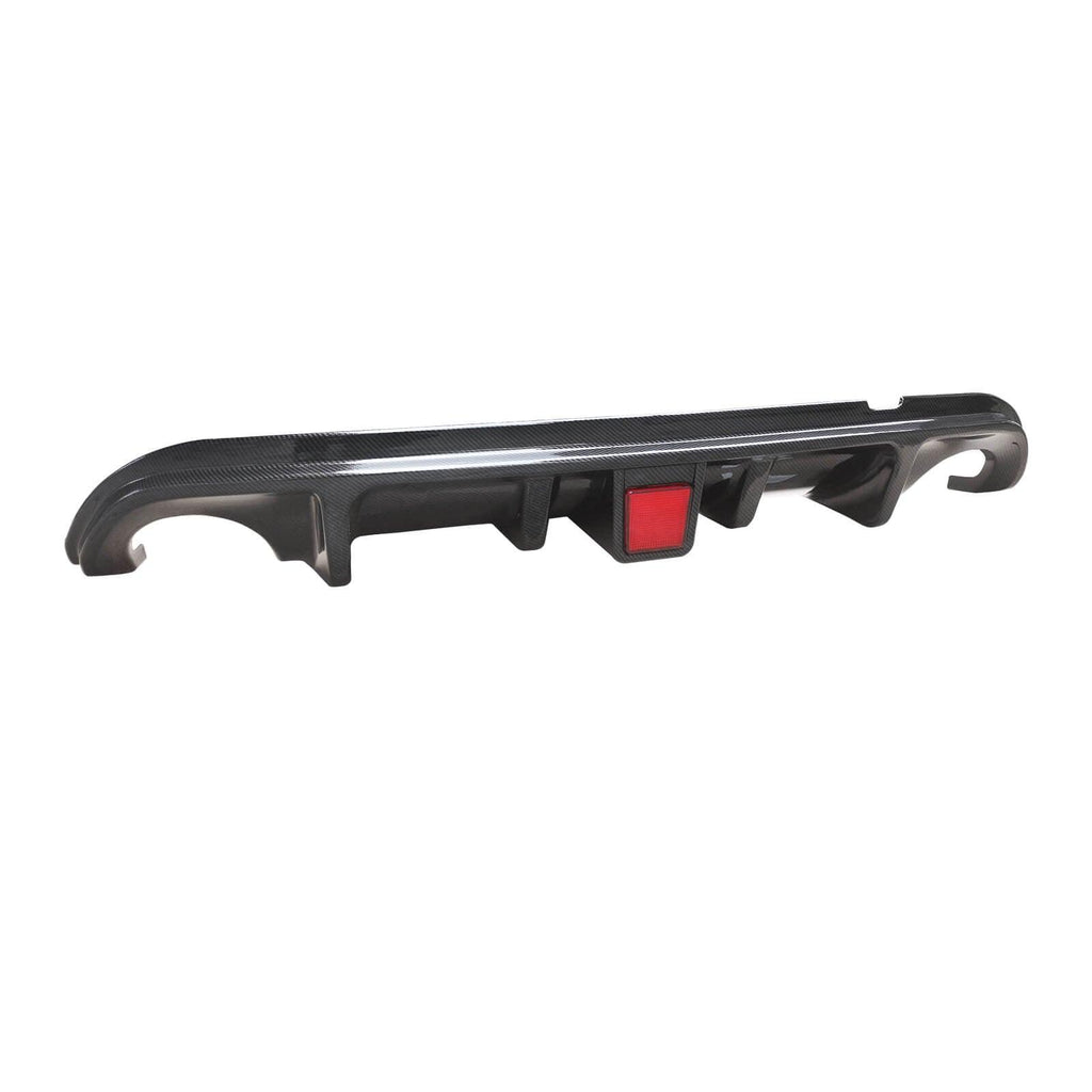 NINTE For 2014 - 2017 INFINITI Q50 Rear Diffuser Rear Bumper Lip Rear Lip Real functional Brake Light - NINTE