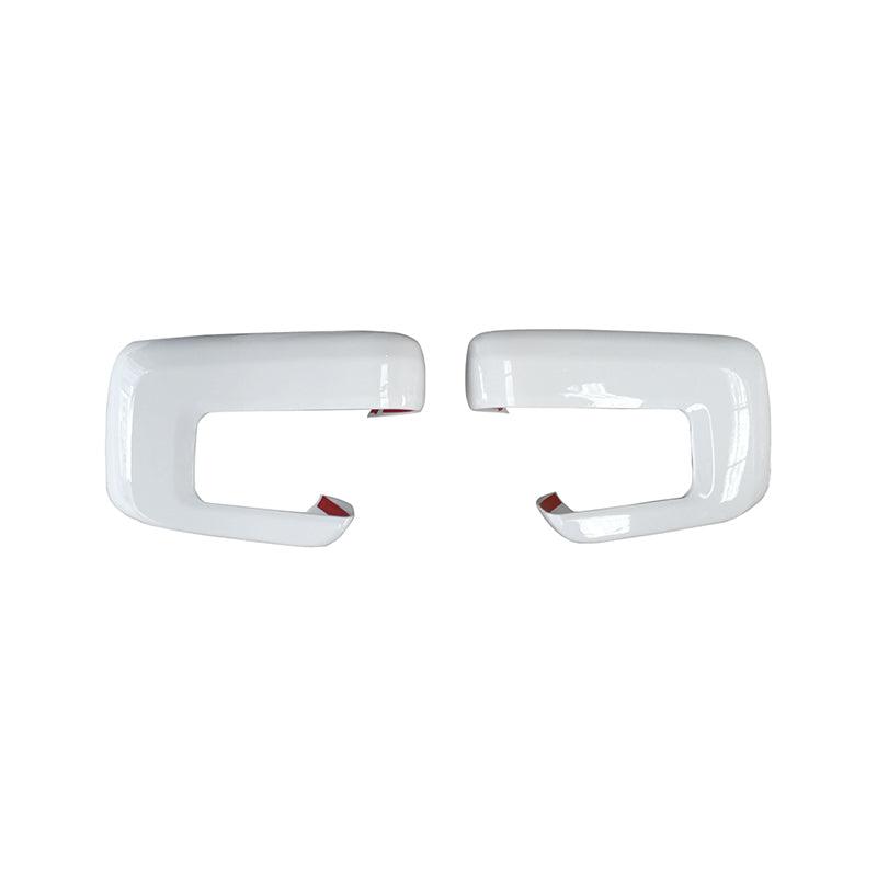 NINTE For 2021 - 2025 Ford F150 Mirror COVERS Overlays With Signal Hole WHITE - NINTE