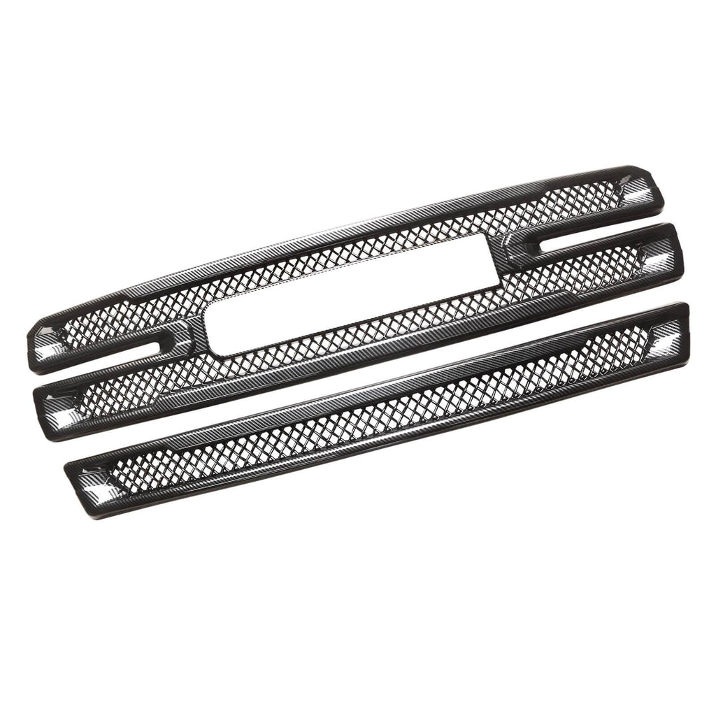 NINTE For 2019 - 2022 GMC Sierra 1500 SLT AT4 Front Mesh Grill Cover Grill Overlay Trim - NINTE