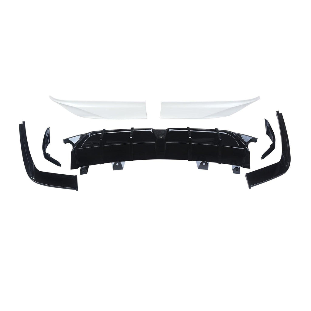 NINTE For 2018 - 2022 Honda Accord Rear Diffuser with LED Brake Light Apron Spats ABS Painted Rear Lip - NINTE