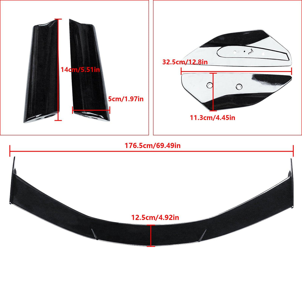 NINTE For 2020 - 2025 Corvette C8 Stingray Z51 High Wing Spoiler High Rise Rear Wing Spoiler - NINTE