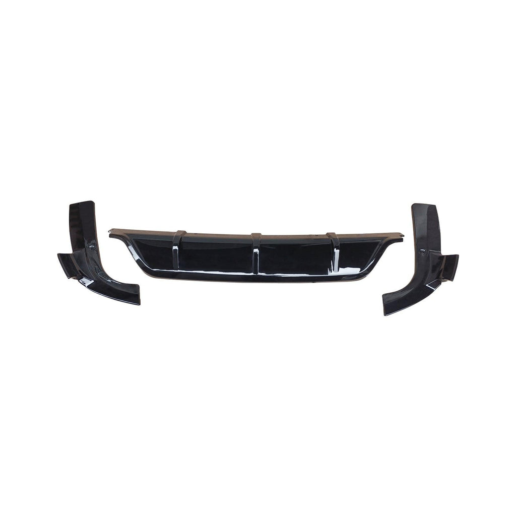 NINTE For 2020 - 2024 BMW G06 X6 M Sport Rear Diffuser Lip Gloss Black/Carbon Fiber Look - NINTE