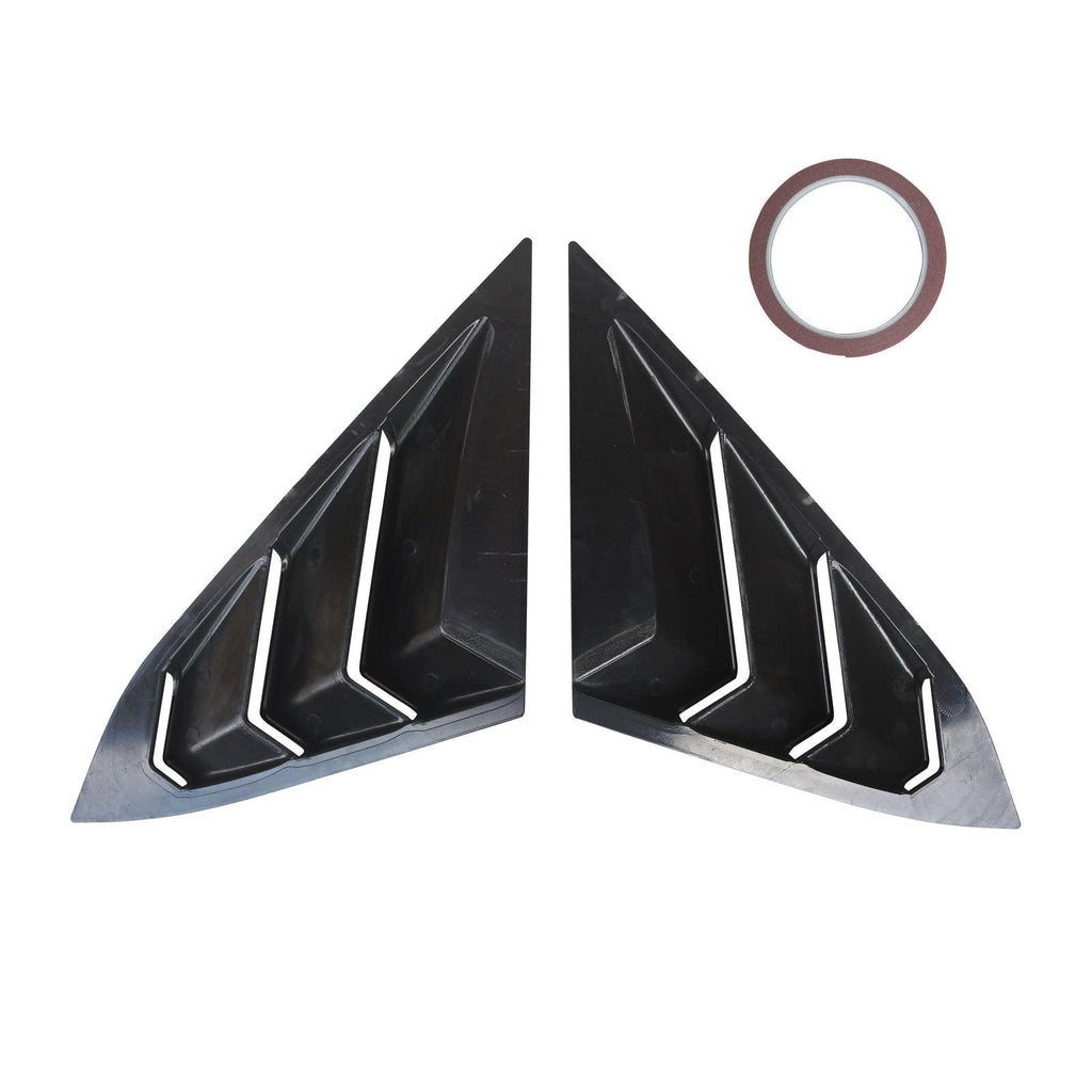 NINTE For 2016 - 2021 10th Honda Civic Sedan Air Vent Scoop Shades Cover Rear Side Window Louvers Vent Cover - NINTE