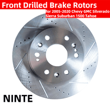 Load image into Gallery viewer, NINTE Front Drilled Brake Rotors for 2005 - 2020 Chevy GMC Silverado Sierra Suburban 1500 Tahoe - NINTE
