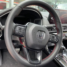 Load image into Gallery viewer, NINTE For 2022 - 2025 11th Honda Civic Steering Wheel Cover Trims Interior Accessories Carbon Fiber - NINTE