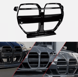 NINTE Nose Grille For 2021-2025 BMW M3 G80 M4 G82 G83 V-ST Style Crystal Black