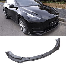 Charger l'image dans la galerie, NINTE For 2020 - 2024 Tesla Model Y Front Bumper Lip ABS 3pcs Front Lower Chin Splitter - NINTE