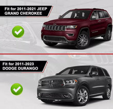 Cargar imagen en el visor de la galería, NINTE Mirror Covers for 2011 - 2022 Jeep Grand Cherokee 2011 - 2023 Dodge Durango ABS Gloss Black A PairHalf Overlays - NINTE