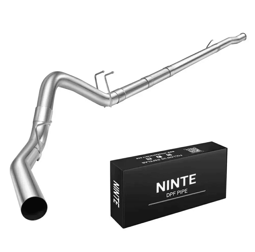 NINTE For 2011 - 2023 Ford 6.7 Powerstroke DPF Delete Race Pipe 4"/5" Downpipe - Back - NINTE