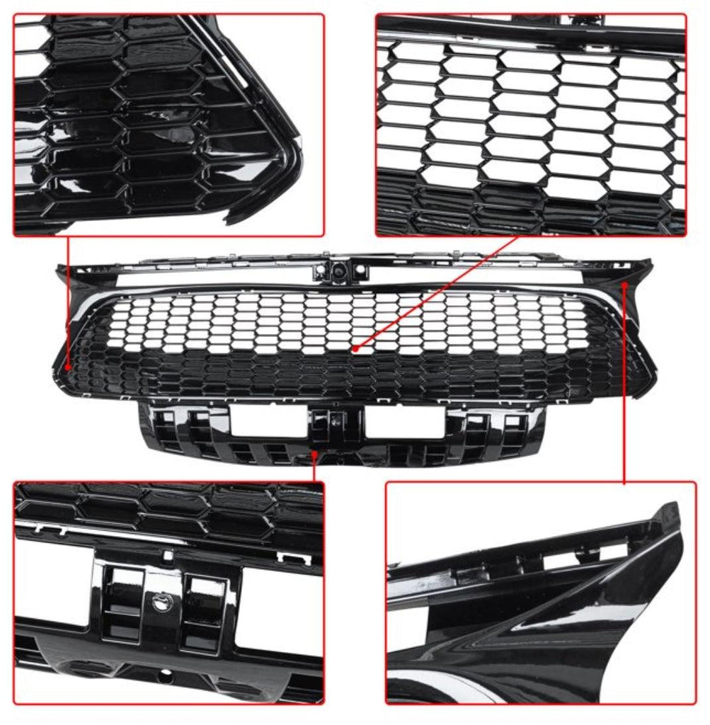 NINTE Mesh Grille for 2022 2023 2024 Subaru BRZ Replacement Gloss Black - NINTE