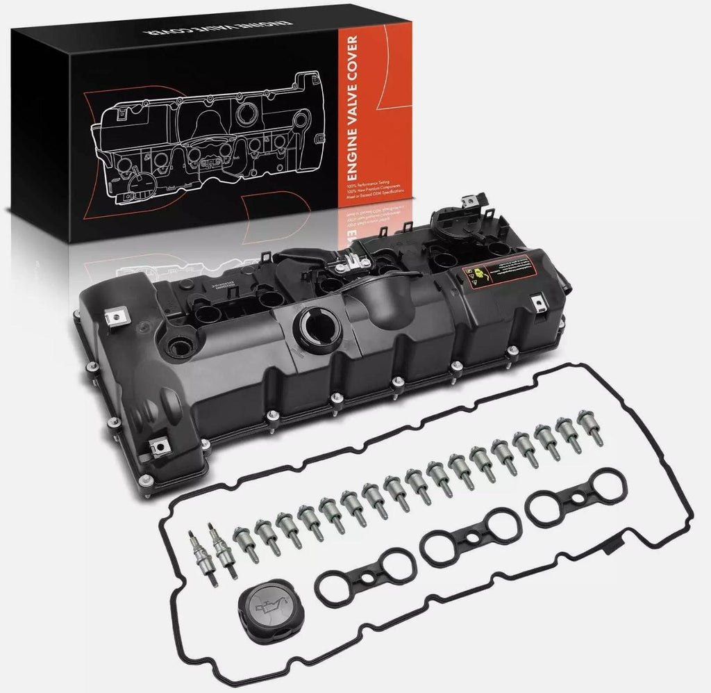 NINTE For BMW E90 E91 F25 E83 328i X3 Valve Cover with Gasket & Bolts & Cap 11127552281 - NINTE