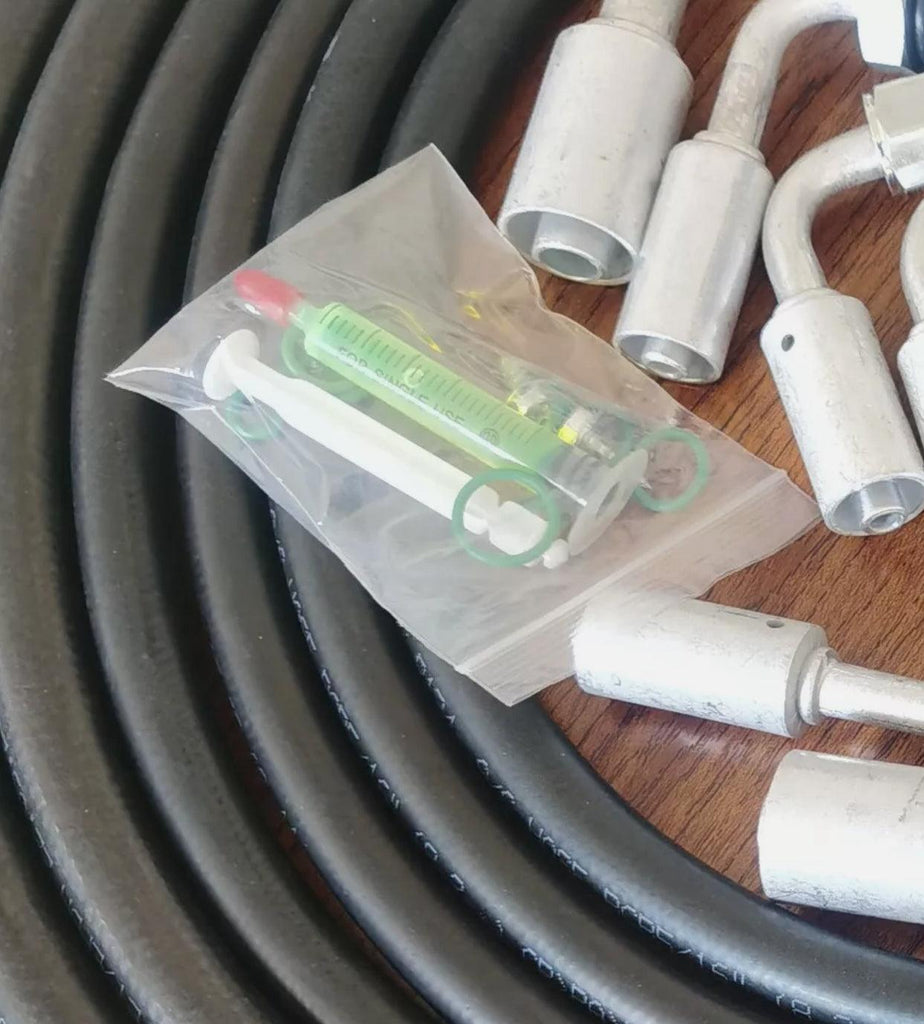 NINTE Universal A/C Hose Kit - Includes 6, 8, 10 A/C Hoses with O - Ring Fittings, Oil Tube, and Refrigerant Discharge/Suction Hose for Automotive Air Conditioning Systems - NINTE