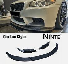 Load image into Gallery viewer, NINTE For 2012 - 2016 BMW F10 M5 5 Series Carbon Fiber Look MP Style Front Lip Front Bumper Lip Spoiler Splitter Chin - NINTE
