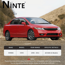 NINTE For 2006 - 2011 Honda Civic Front Lower Control Arms Ball Joint Sway Bars Tie Rods - NINTE