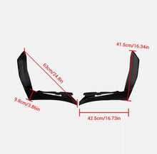 Load image into Gallery viewer, NINTE Front Bumper Lip Corner Winglet 2Pcs for Ford Mustang GT500 2015 - 2021 Front Lower Protector ABS Painted Gloss Black Splitter - NINTE
