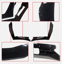 Load image into Gallery viewer, NINTE Front Bumper Lip Corner Winglet 2Pcs for Ford Mustang GT500 2015 - 2021 Front Lower Protector ABS Painted Gloss Black Splitter - NINTE